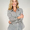 Classic Linen Striped Button Down Shirt
