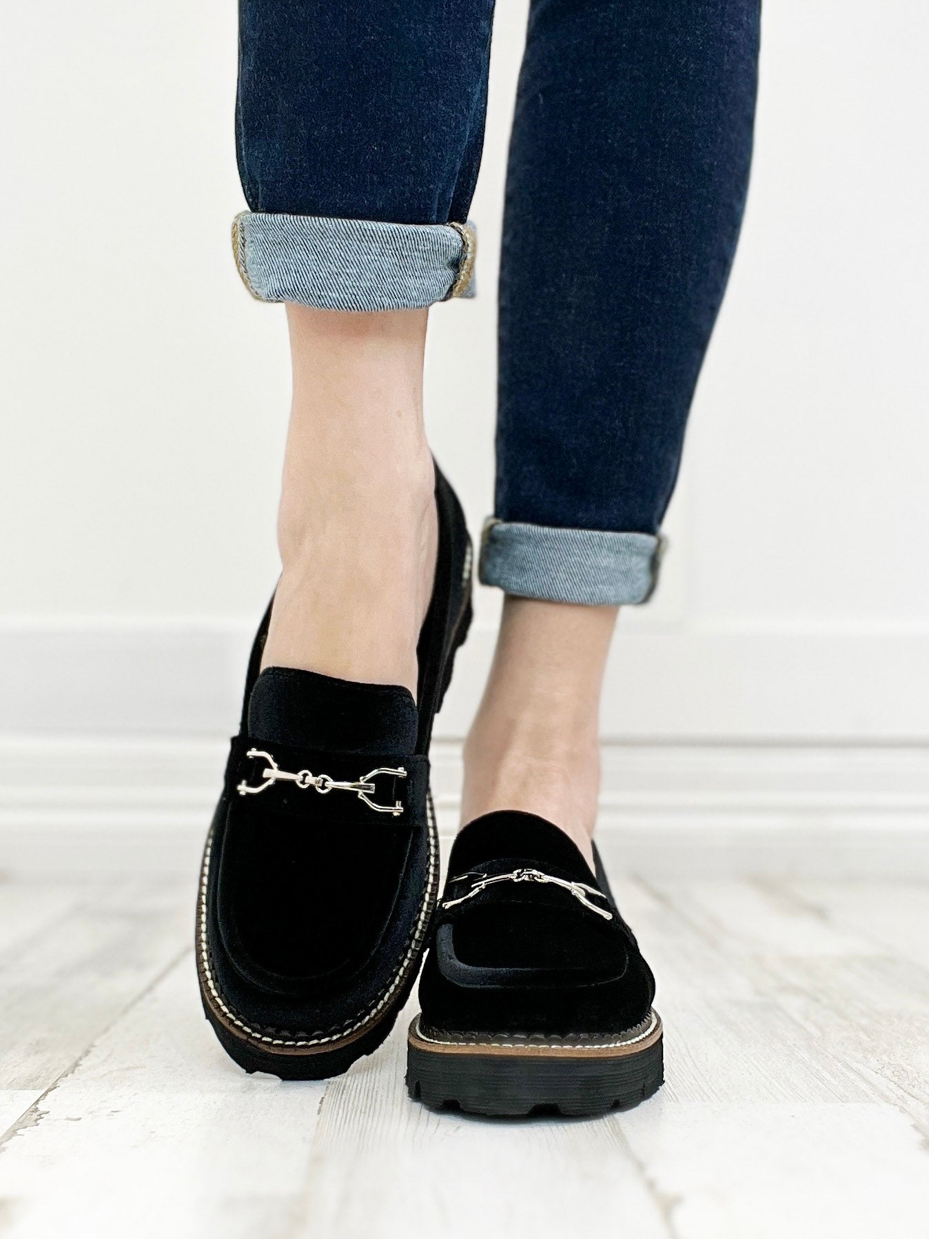 Corkys Brownie Point Loafers in BLACK VELVET