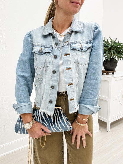 Tiffany's Princess Sleeve 90's Jean Jacket