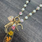 Pearl and Gold Necklace with Western and Floral Charms
