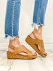 Corkys Volta II Wedge Sandals in Caramel Smooth