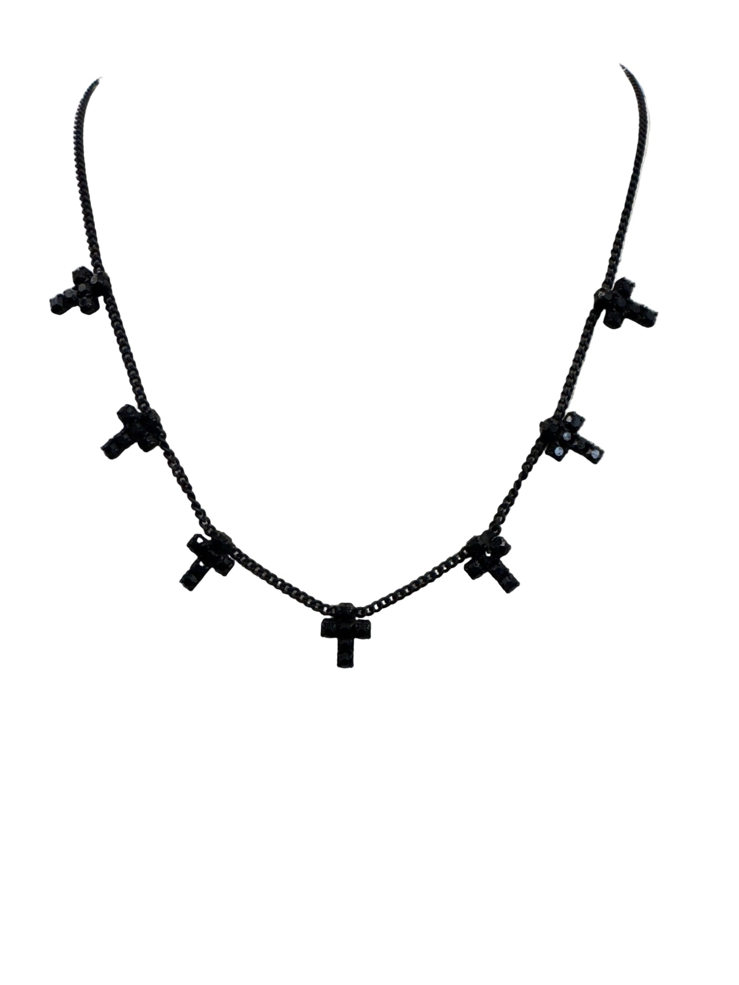 TOVA Multi Cross Necklace