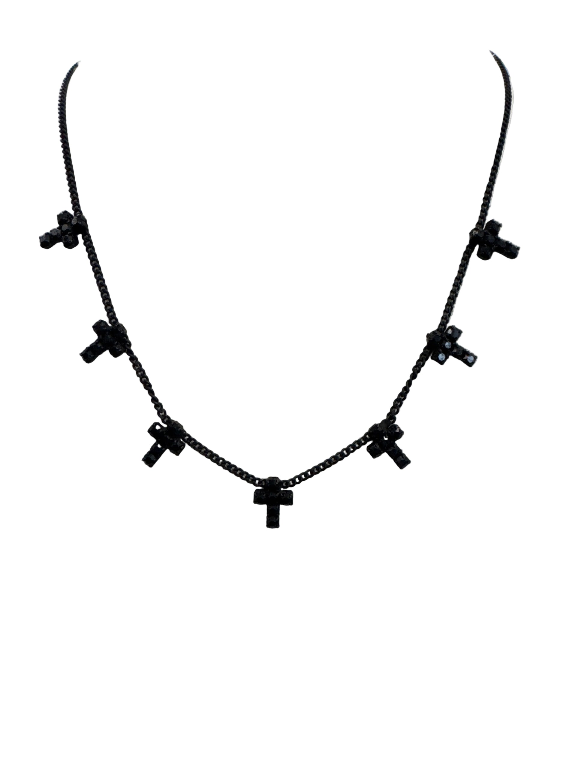 TOVA Multi Cross Necklace
