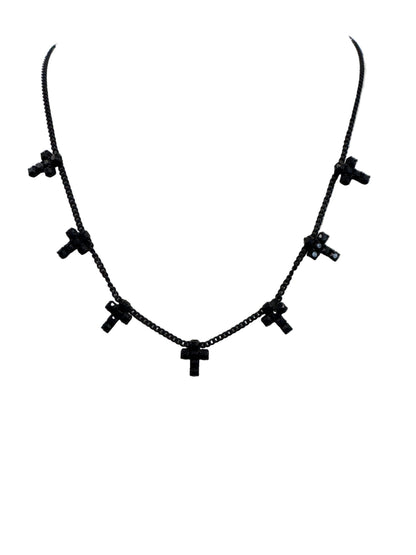 TOVA Multi Cross Necklace