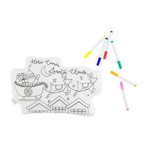 Here Comes Santa Doodle Pillow Set