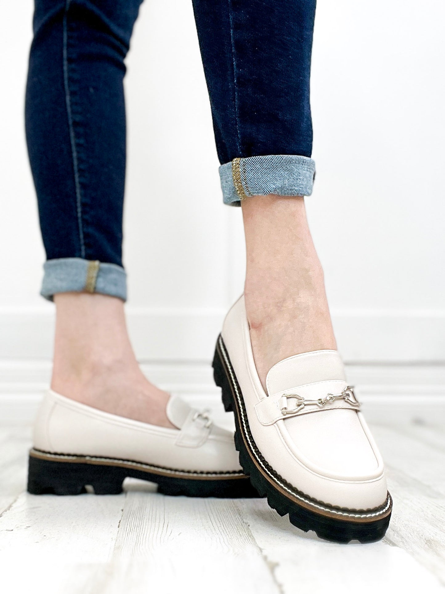 Corkys Brownie Point Loafers in IVORY