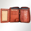 Genuine Leather Zip Wallet