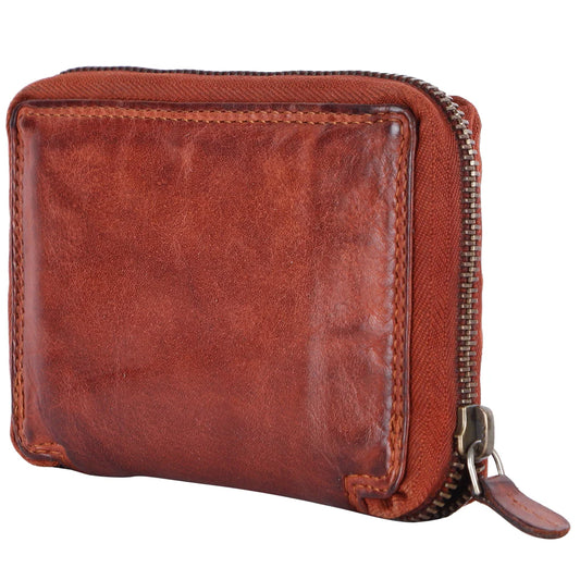 Genuine Leather Zip Wallet