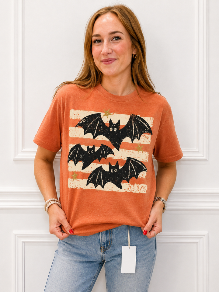 3 Little Bats Fall Graphic Tee