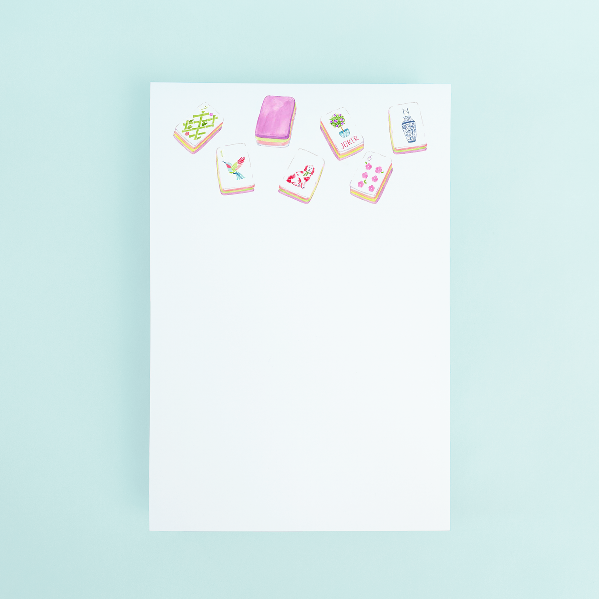 Taylor Paladino - Large Mahjong Tiles Notepad