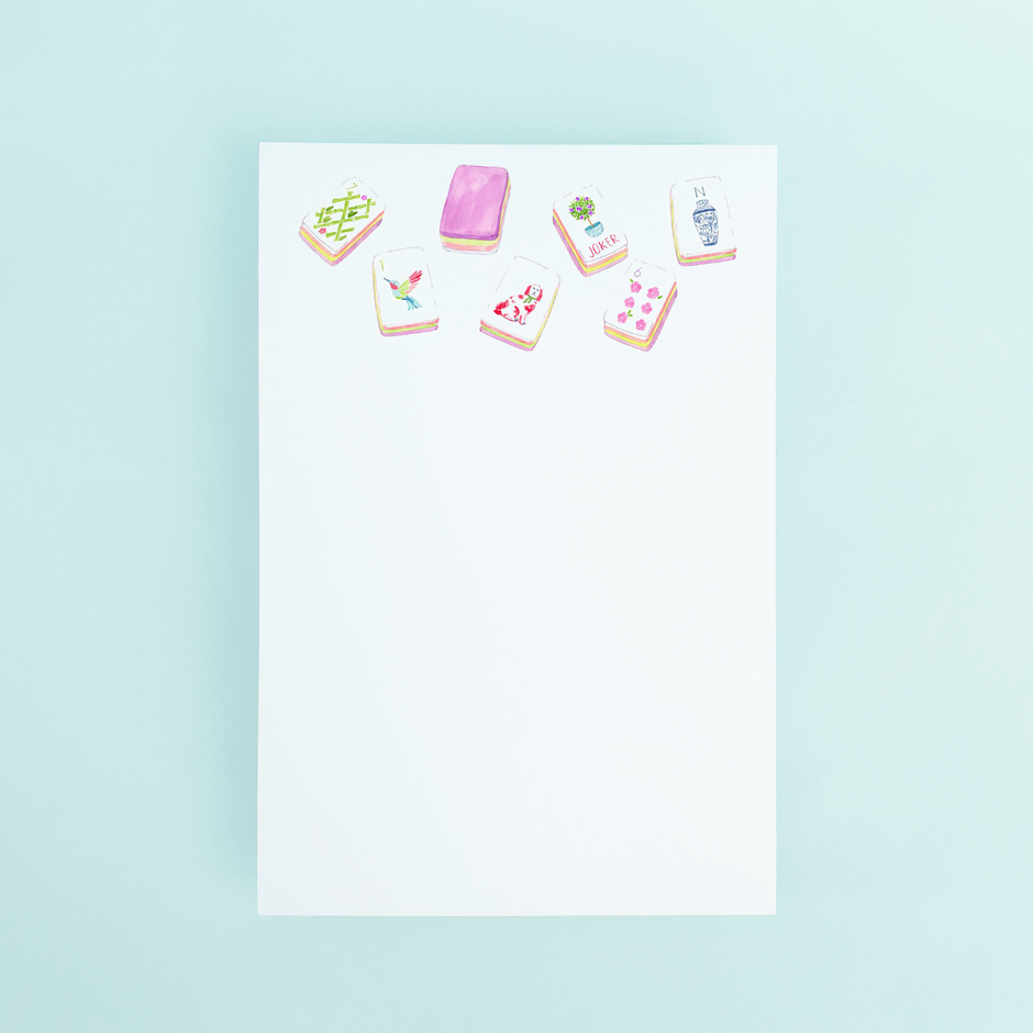 Taylor Paladino - Large Mahjong Tiles Notepad