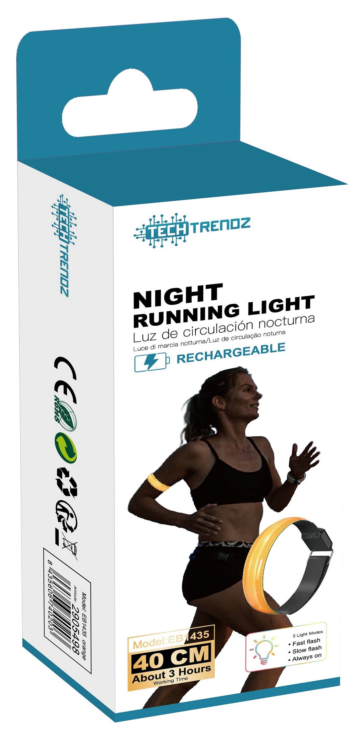 2-Pack Rechargeable Running Light