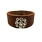 Vintage Button Leather Cuff Bracelet