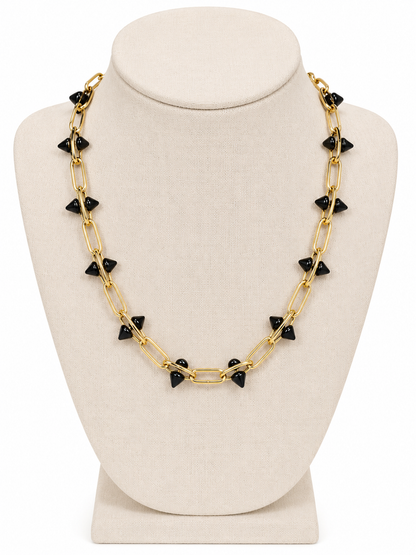 TOVA Ivey Necklace in Black