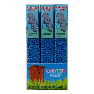 Poop, Chocolate Covered Sunny Seeds in 3 oz tubes