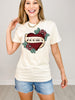 Tattoo Heart Custom Mascot Game Day Graphic Tee
