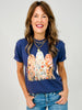 3 Floral Ghosts Graphic Tee