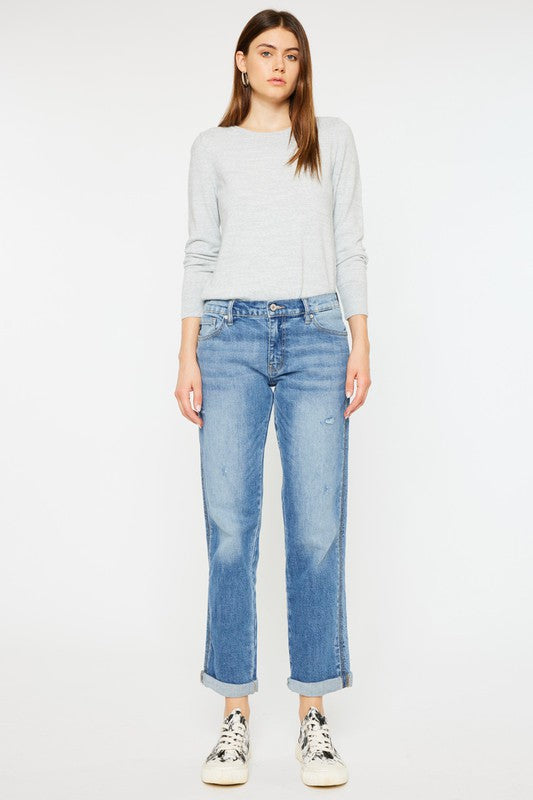 KanCan ISA Mid-Rise Slim Boyfriend Jeans