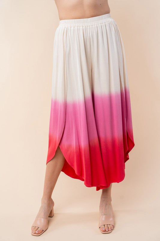 High Waisted Ombre Woven Pant