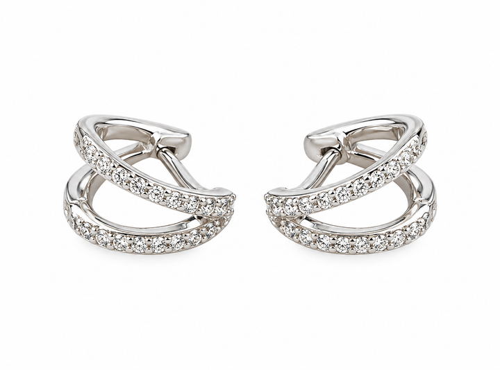11MM Sterling Silver A Shape Earring