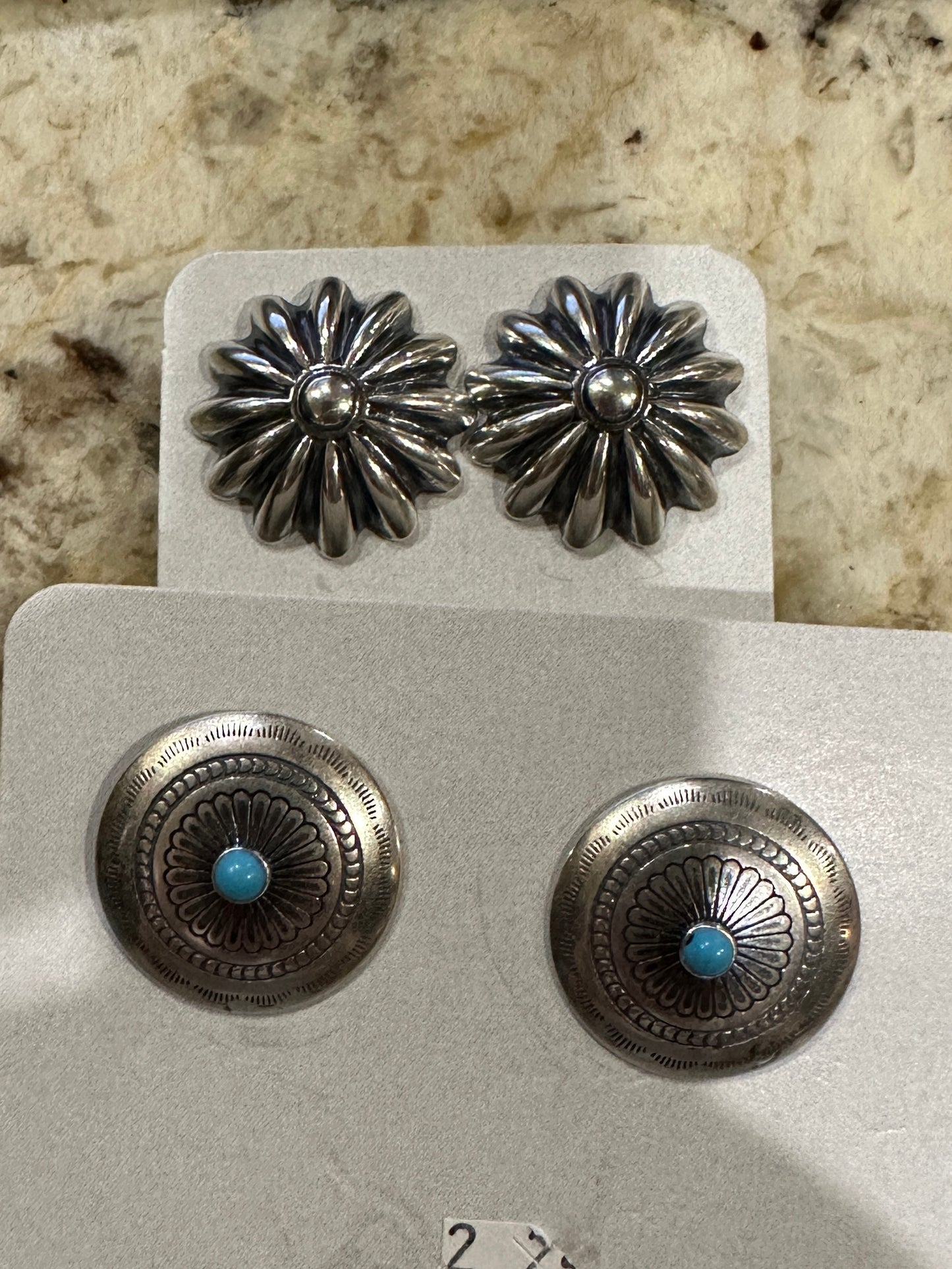 Post Back Sterling Earrings