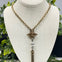 Bee with Tassel Chain Necklace