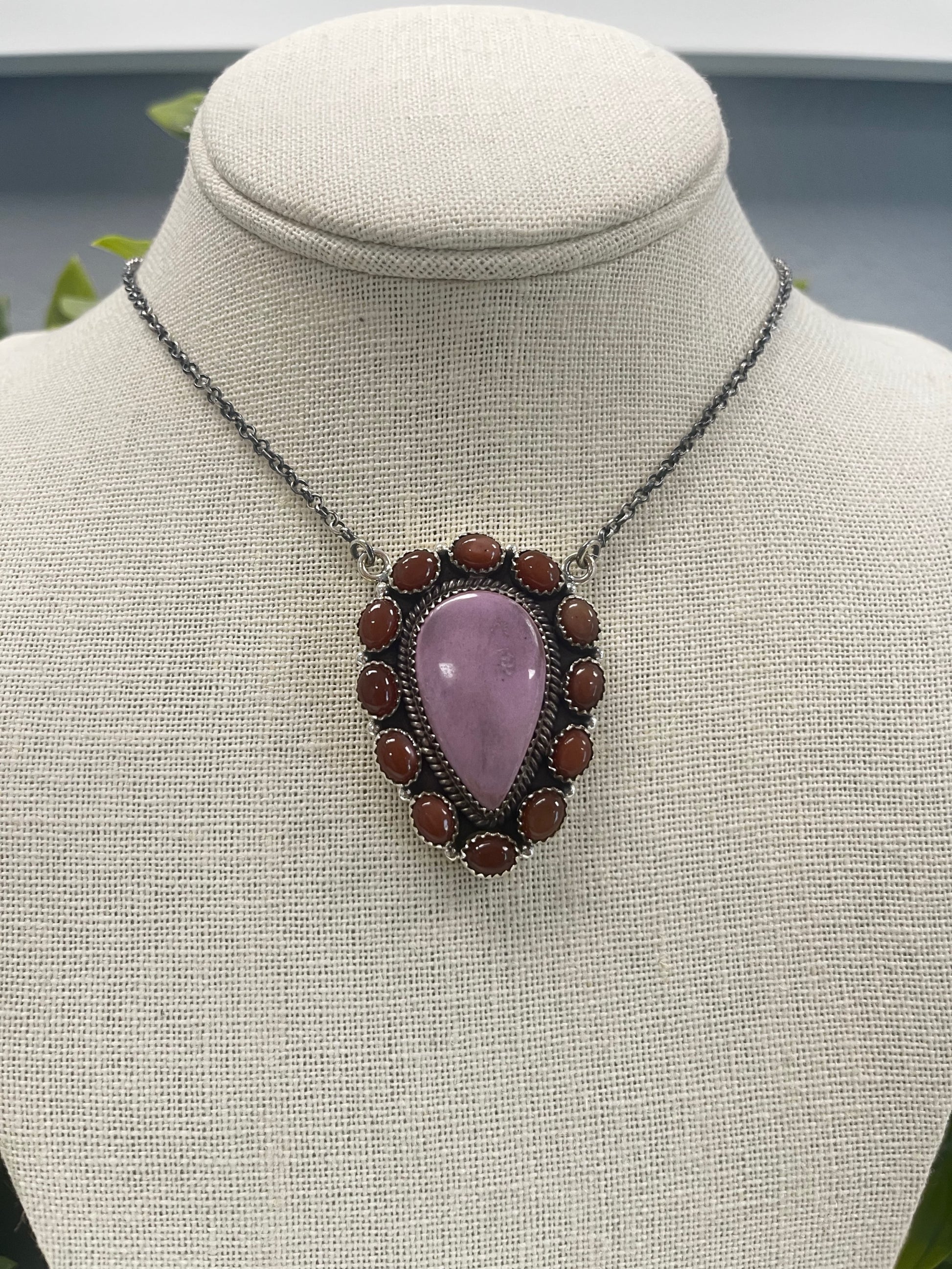 18" Natural Stone Sterling Silver Mixed Necklaces - SET 1