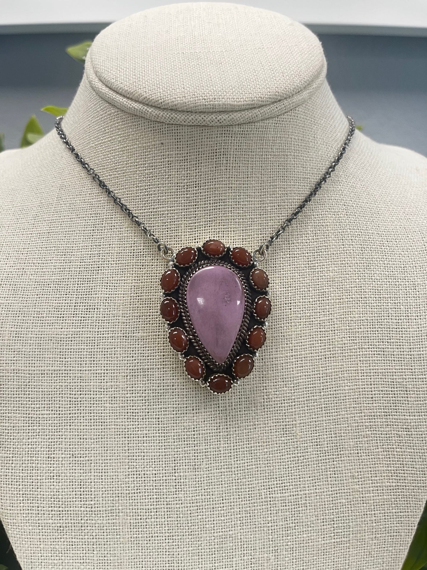 18" Natural Stone Sterling Silver Mixed Necklaces - SET 1