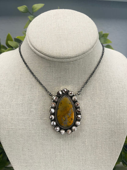 18" Natural Stone Sterling Silver Mixed Necklaces - SET 1