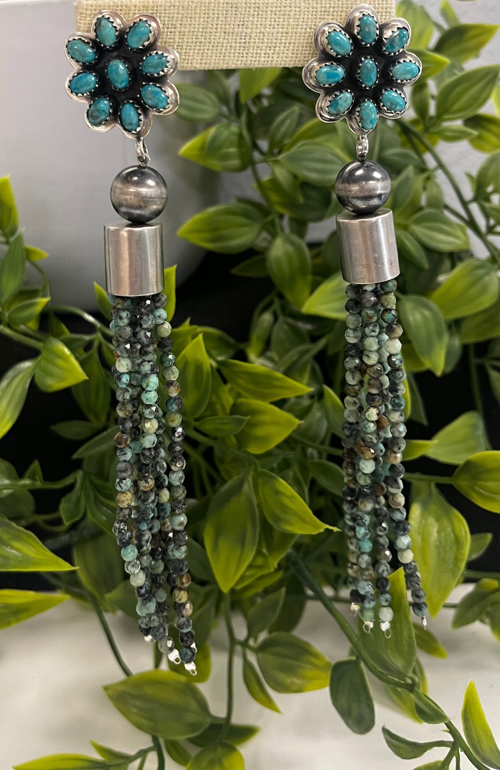 Mason Lee Turquoise Flower Earring