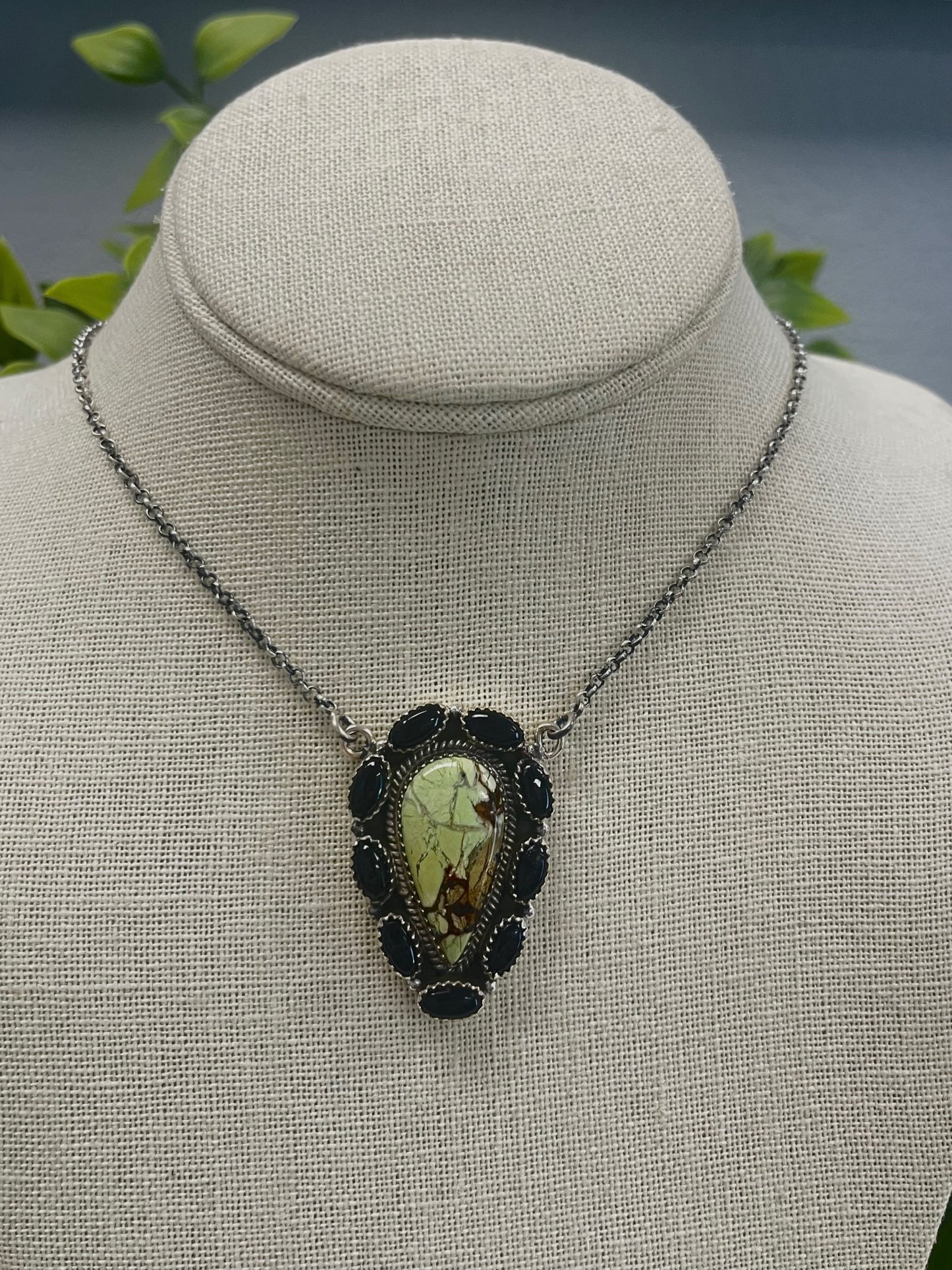 18" Natural Stone Sterling Silver Mixed Necklaces - SET 1