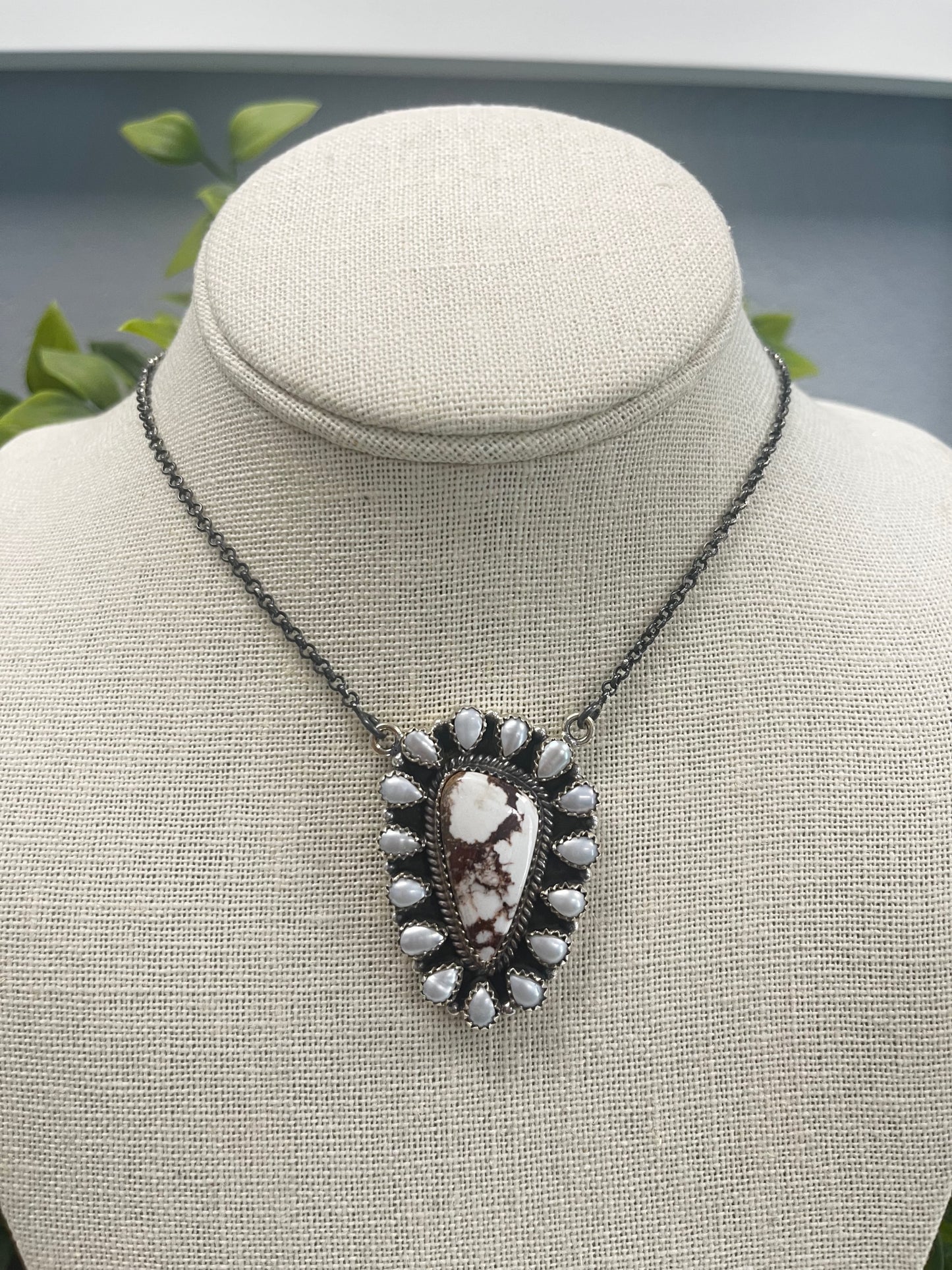 18" Natural Stone Sterling Silver Mixed Necklaces - SET 1