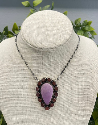 18" Natural Stone Sterling Silver Mixed Necklaces - SET 1