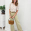 Raw Hem Straight Leg Denim Pant-B