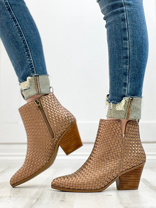 Corkys Come And Get It Booties In Bronze