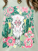 Rhinestone Western Boho Skull Graphic Tee