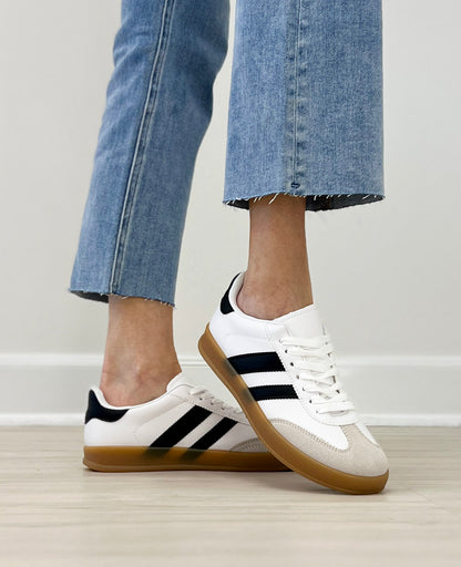 Colorful Striped Everyday Suede Sneaker