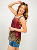 Zebra Ombre Print Sleeveless Woven Top
