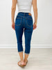 Judy Blue HEATWAVE High Waist Denim Capri with Single Cuff