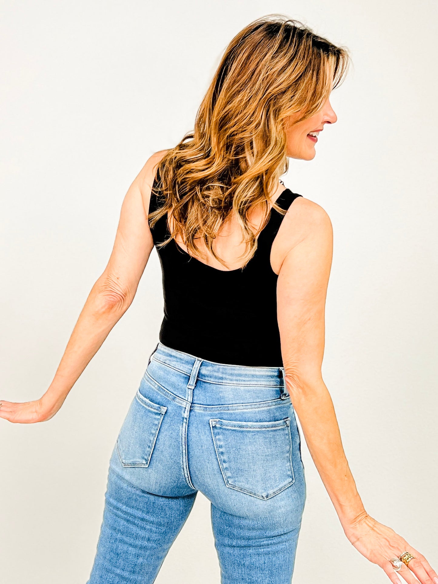 Scoop Neck Tank Bodysuit