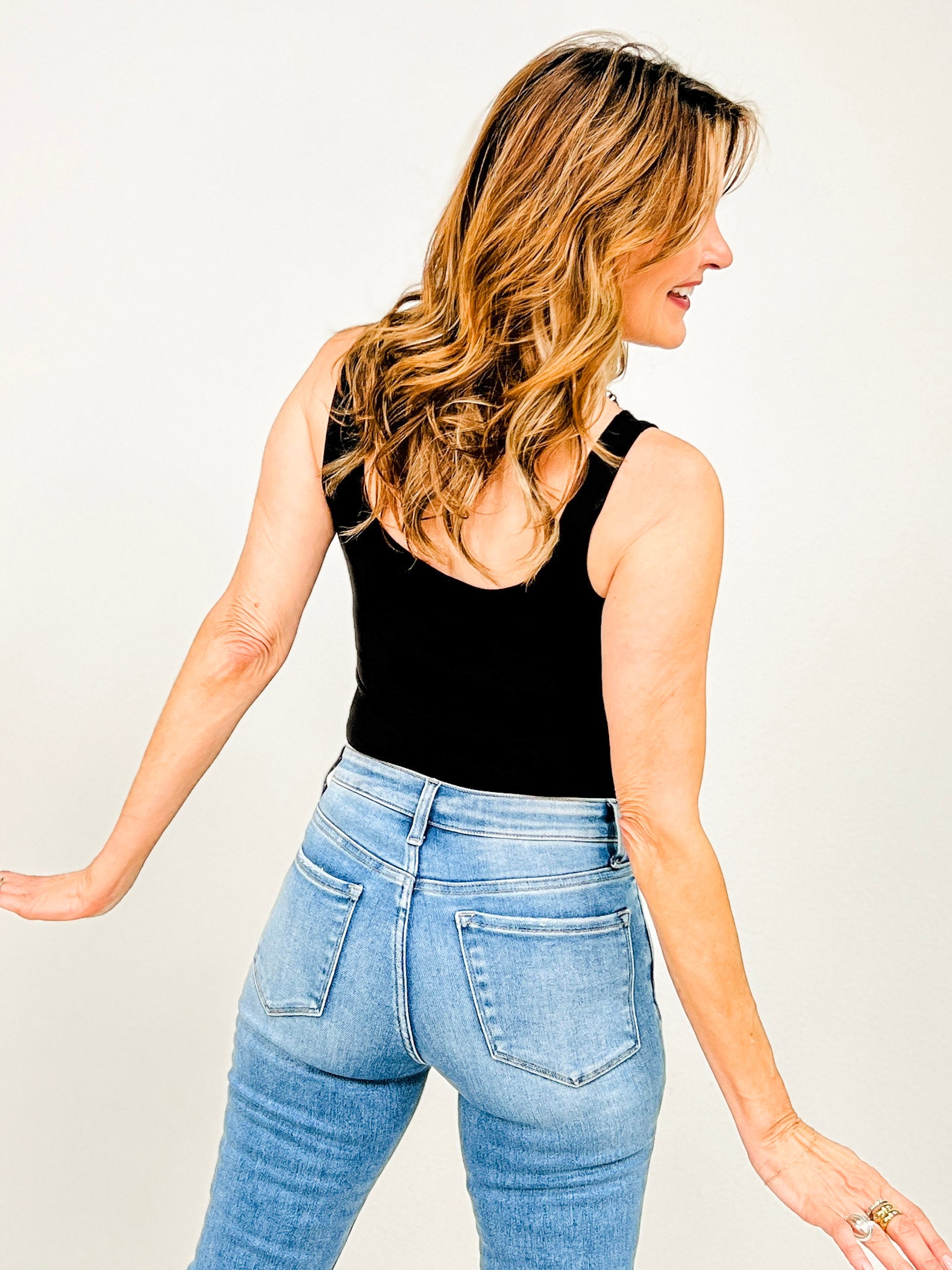 Scoop Neck Tank Bodysuit