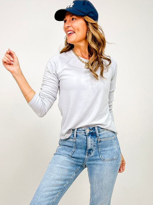 Soft Jersey Raglan Long Sleeve Top