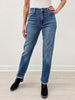 Judy Blue TAKE IT EASY Mid-Rise Boyfriend Classic Cuffed Jeans