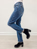 Judy Blue TAKE IT EASY Mid-Rise Boyfriend Classic Cuffed Jeans