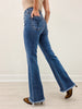 Judy Blue HARDY High Rise Double Button Frayed Hem Jeans