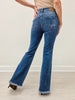 Judy Blue HARDY High Rise Double Button Frayed Hem Jeans