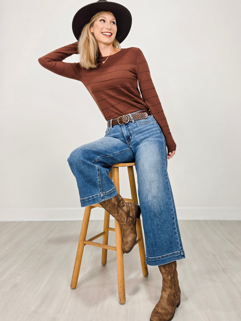 Judy Blue DENIM REVIVAL Mid-Rise Cropped Jeans