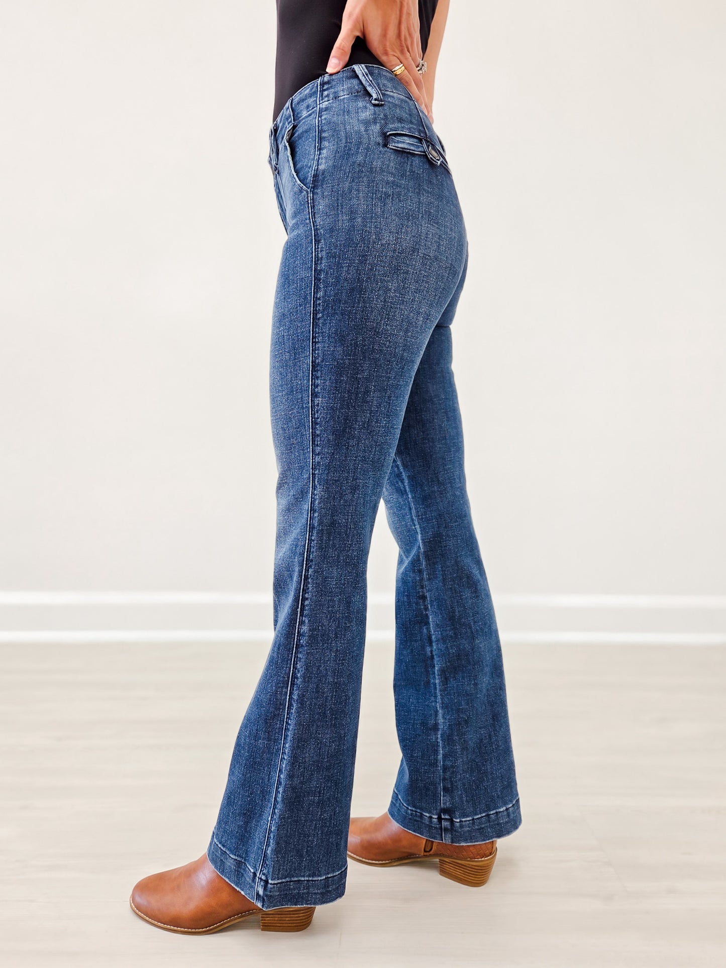 Judy Blue "Slay All Day" Mid-Rise Bootcut Trouser Jeans
