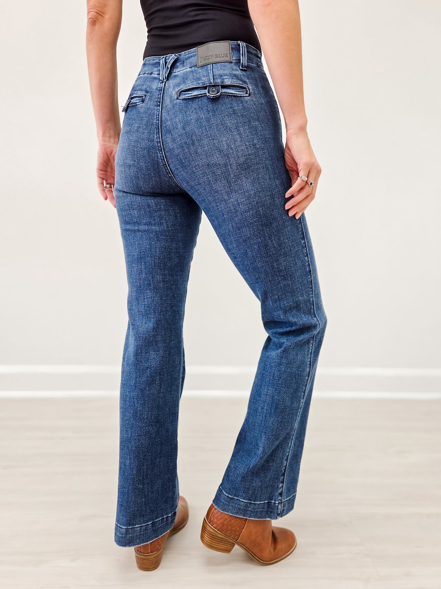 Judy Blue "Slay All Day" Mid-Rise Bootcut Trouser Jeans