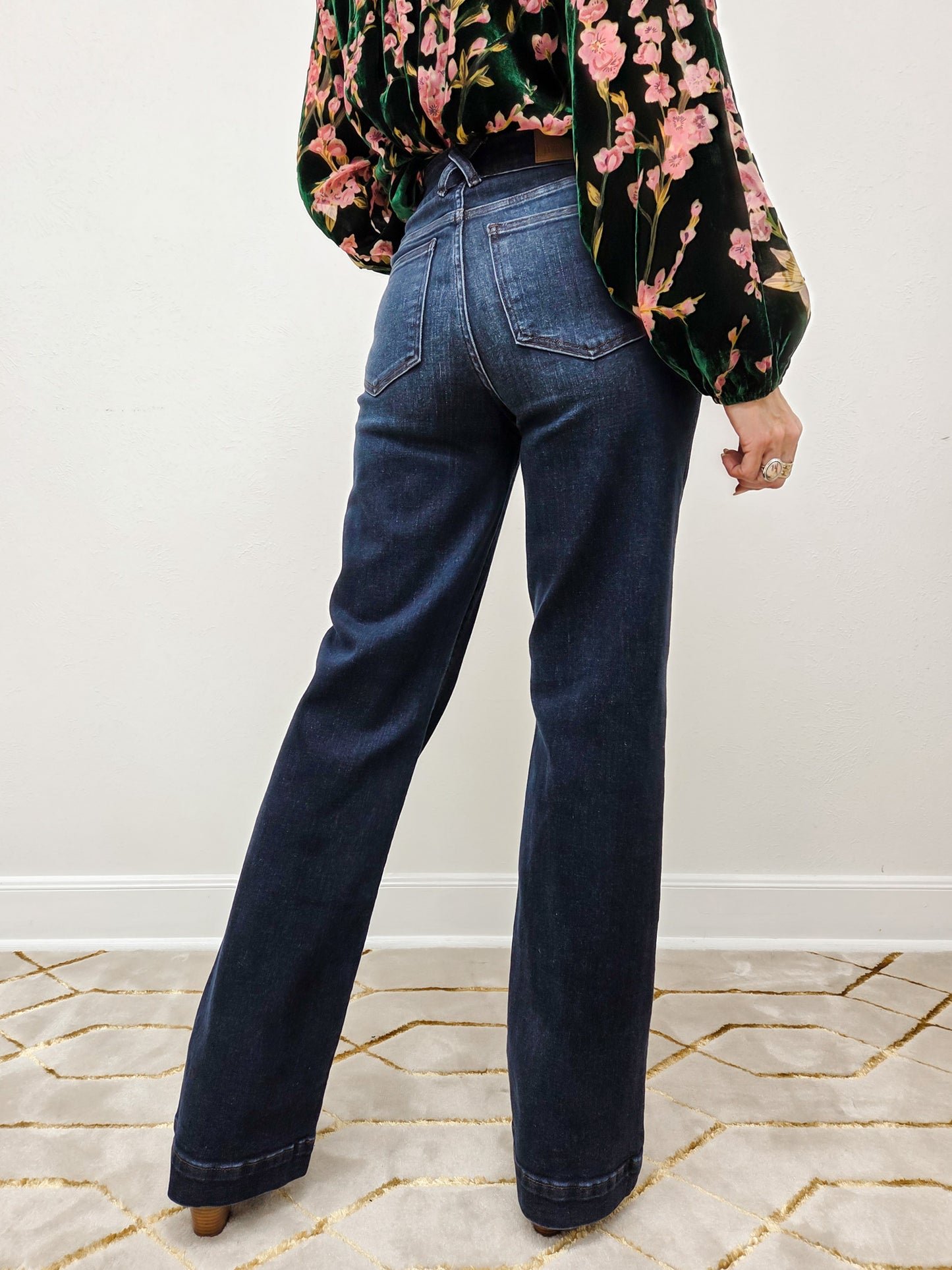 Judy Blue HIGH SOCIETY High-Waist Trouser Leg Jeans in 3 Inseams